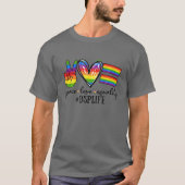 LGBT DSP Peace Liebe Equality DSP Direct Support P T-Shirt (Vorderseite)