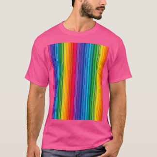 LGBT dünne, moderne Regenbogenflagge senkrechte Li T-Shirt