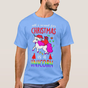 LGBT Einhorn Weihnachten Alles, was ich zu Weihnac T-Shirt