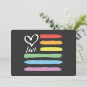 LGBT EINLADUNG (Stehend Vorderseite)