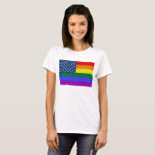 LGBT-Fahne mit Sternen T-Shirt (Vorne ganz)