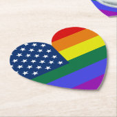 LGBT-Fahne mit Sternen Untersetzer (angewinkelt)