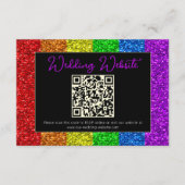 LGBT-Fahne Regenbogen-Glitzern Begleitkarte (Vorderseite)