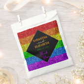 LGBT-Fahne Regenbogen-Glitzern Geschenktütchen (Ausgeschnitten)