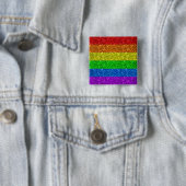 LGBT-Fahne strahlende Regenbogen-Glitzer-Imitate f Button (Beispiel)