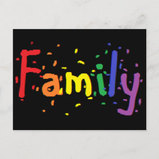 LGBT Familien-Logo Postkarte