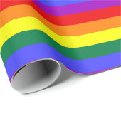 LGBT-Farben intensiv Geschenkpapier (Rolleneckpunkt)