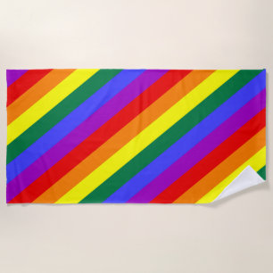 LGBT-Farben intensiv Strandtuch