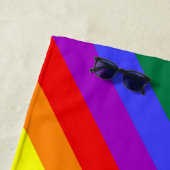 LGBT-Farben intensiv Strandtuch (Beispiel)