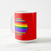 LGBT-Farben Kaffeetasse (Vorderseite Links)