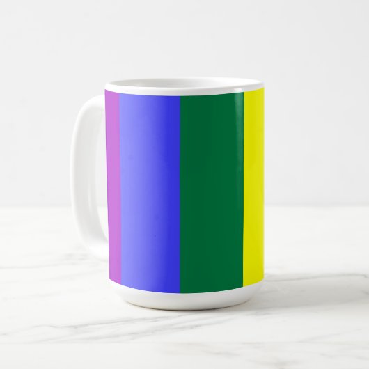 LGBT-Farben Kaffeetasse (Vorderseite Links)