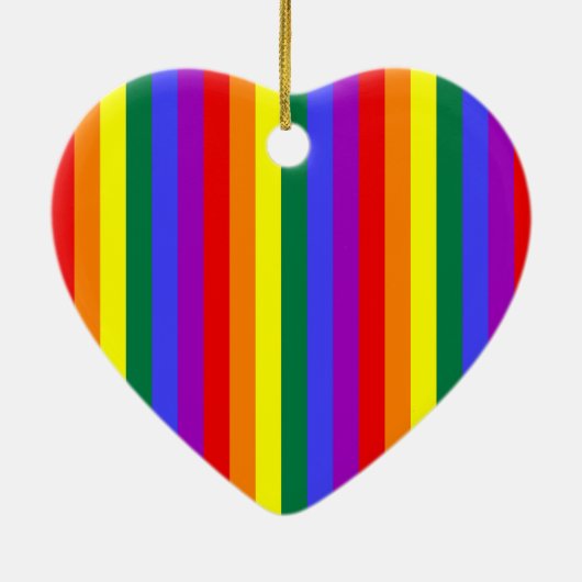 LGBT-Farben Keramik Ornament (Hinten)