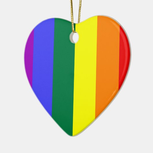 LGBT-Farben Keramik Ornament (Links)