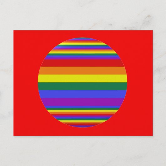 LGBT-Farben Postkarte (Vorderseite)