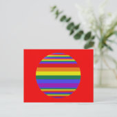 LGBT-Farben Postkarte (Stehend Vorderseite)