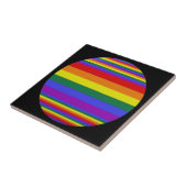 LGBT-Farben schwarz Fliese (Seite)