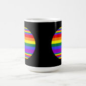 LGBT-Farben schwarz Kaffeetasse (Mittel)