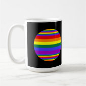 LGBT-Farben schwarz Kaffeetasse (Links)