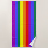 LGBT-Farben Strandtuch (Vorderseite)