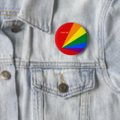 LGBT Farbregenbogen-Flaggen-Abzeichen Button (Beispiel)
