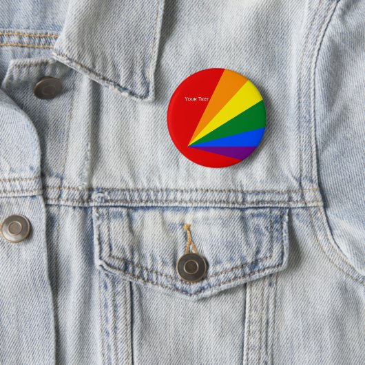 LGBT Farbregenbogen-Flaggen-Abzeichen Button (Beispiel)