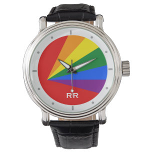 LGBT Farbregenbogen-Gay Pride-Armbanduhr Armbanduhr
