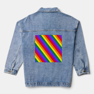 LGBT-Farbstreifen Jeansjacke