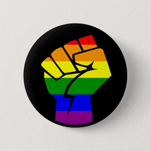 LGBT Faust Button (Vorderseite)