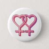 LGBT Femme 2 Femme Knopf Button (Vorderseite)