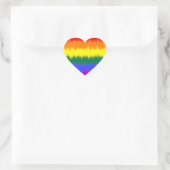 LGBT+-Flag-Aufkleber Herz-Aufkleber (Tasche)