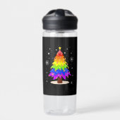 LGBT Flag Christmas Tree Merry Christmas Gay LGBT Trinkflasche (Vorderseite)