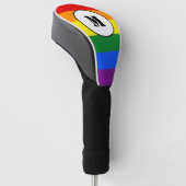 LGBT-Flag Drawstring Backpack Golf Headcover (angewinkelt)