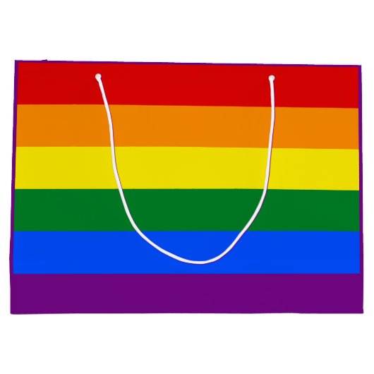 LGBT-Flag Drawstring Backpack Große Geschenktüte (Rückseite)