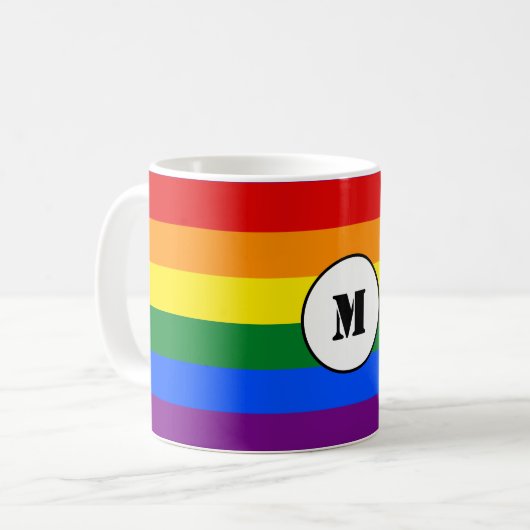LGBT-Flag Drawstring Backpack Kaffeetasse (Vorderseite Links)