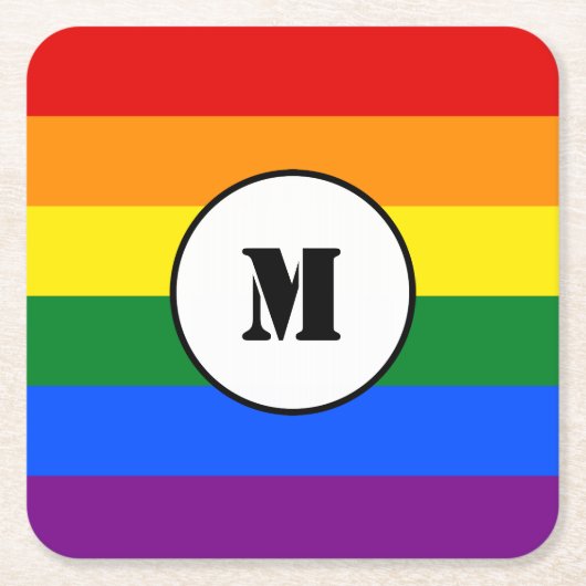 LGBT-Flag Drawstring Backpack Rechteckiger Pappuntersetzer (Vorderseite)