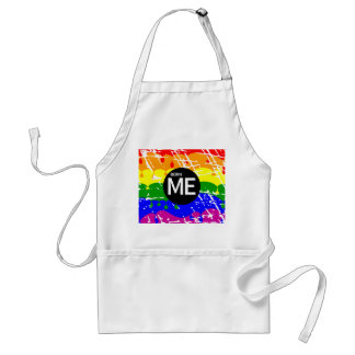 LGBT-Flag-Drilling-Paint Geborene Me Schürze