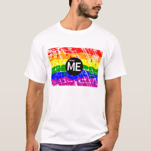 LGBT-Flag-Drilling-Paint Geborene Me T-Shirt