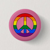 LGBT-Flag-Druckknopf Button (Vorderseite)