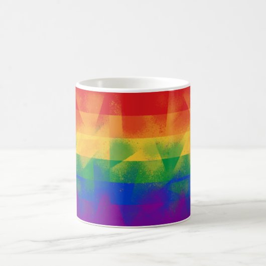 LGBT-Flag-Farben Kaffeetasse (Mittel)