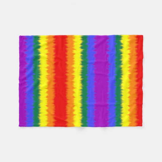 LGBT+-Flag Fleecedecke (Vorderseite (Horizontal))