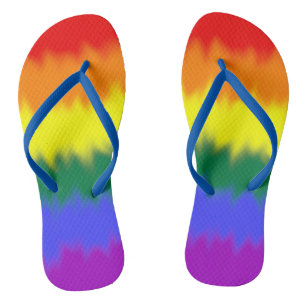 LGBT+ Flag Flip Flops Badesandalen