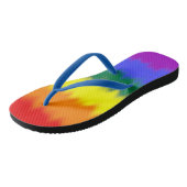 LGBT+-Flag-Flip-Flops Badesandalen (Schrägansicht)