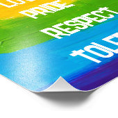 LGBT-Flag-Foto mit Regenbogen-Technik drucken | Ga Fotodruck (Ecke)