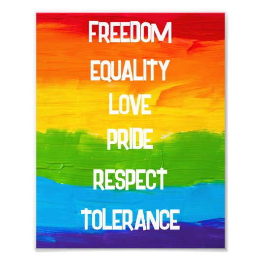 LGBT-Flag-Foto mit Regenbogen-Technik drucken | Ga Fotodruck (Vorne)