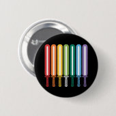 LGBT Flag Gay Pride Button (Vorne & Hinten)