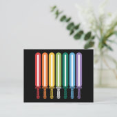 LGBT Flag Gay Pride Postkarte (Stehend Vorderseite)