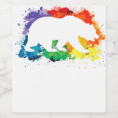 LGBT Flag Klingt Gay I in Copy Weinetikett (Einzelnes Label)