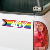 LGBT-Flag mit dem Status "Progress Pride" Autoaufkleber (Auf Lkw)