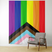 LGBT-Flag-Neustart - trans & POC inklusive Wandteppich (Beispiel)