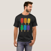 LGbt Flag Popsicles 4 th July Gay Subtle Pride T-Shirt (Vorne ganz)
